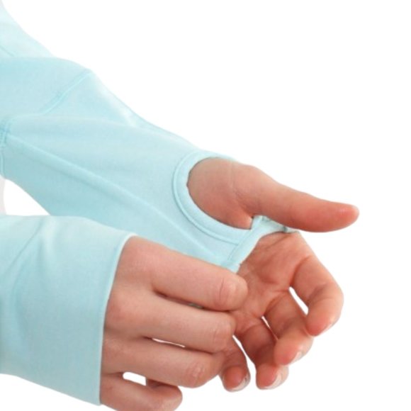 Lululemon In Stride Jacket Heathered Aquamarine / Discover Stripe  Deep Indigo - Picture 3 of 13